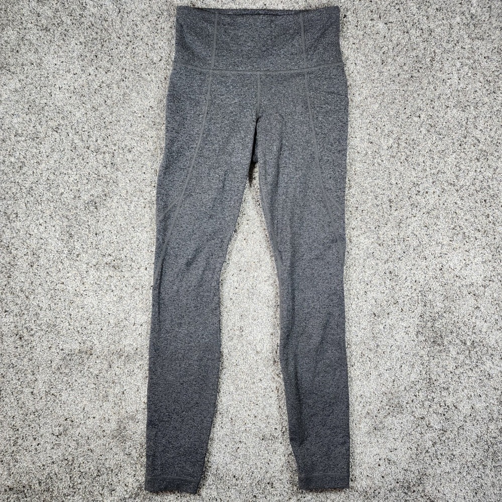 Athleta Leggings Women XS Gray Salutation Stash Pocket Excellent